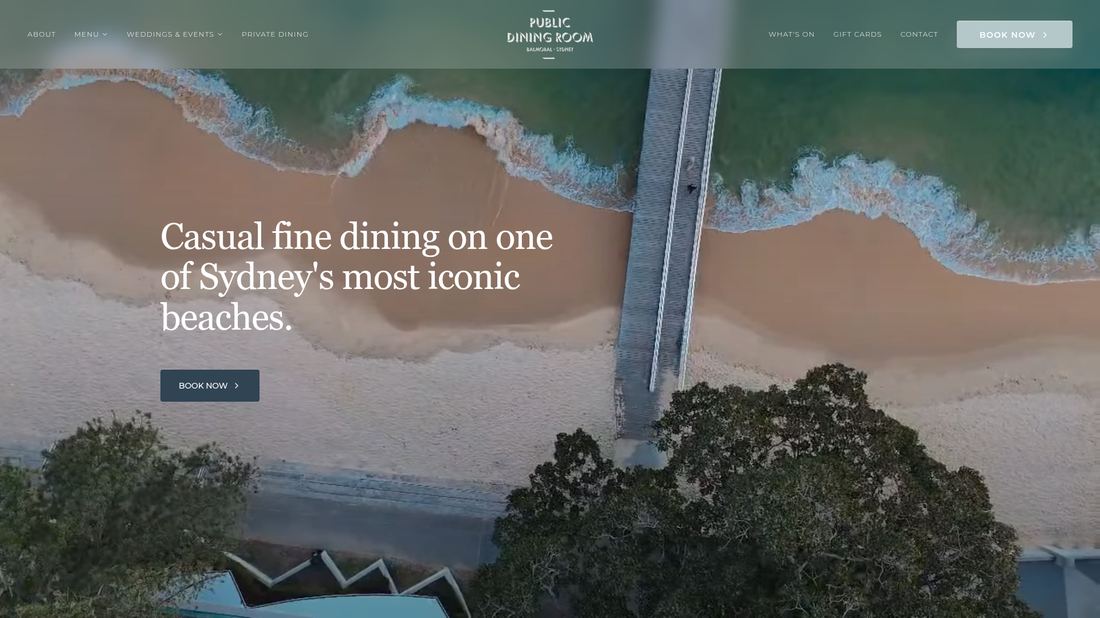 Public Dining Room website preview
